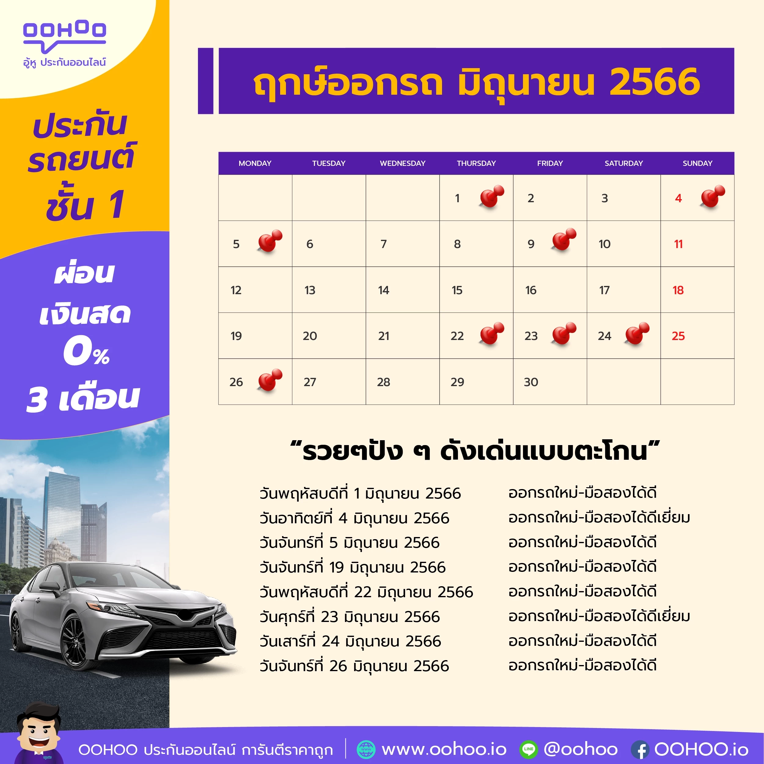 ดูฤกษ์ออกรถ 2568 ฤกษ์ดีในกาเพื่อเสริมโชคด้านความรัก